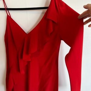 Silk top with one sleeve by DVF